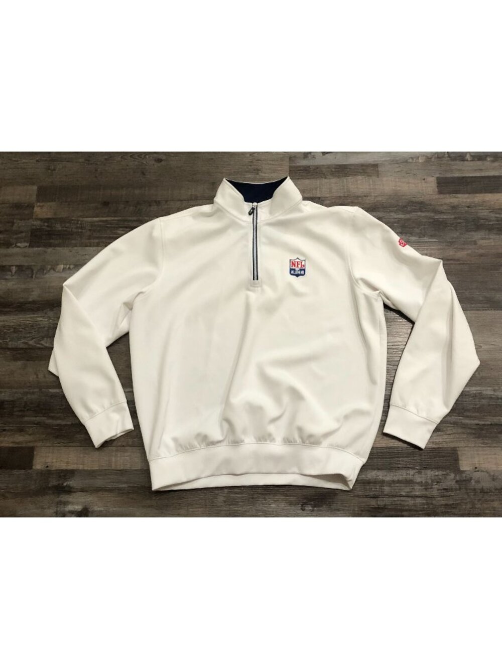 F&G Tech NFL Alumni 1/4 Zip Pullover Mens XL Long Sleeve Sweatshirt